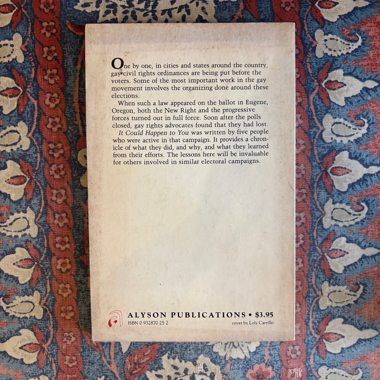 The Gay Rights' Writers Group - It Could Happen to You...: An Account of the Gay Civil Rights Campaign in Eugene, Oregon - First Edition