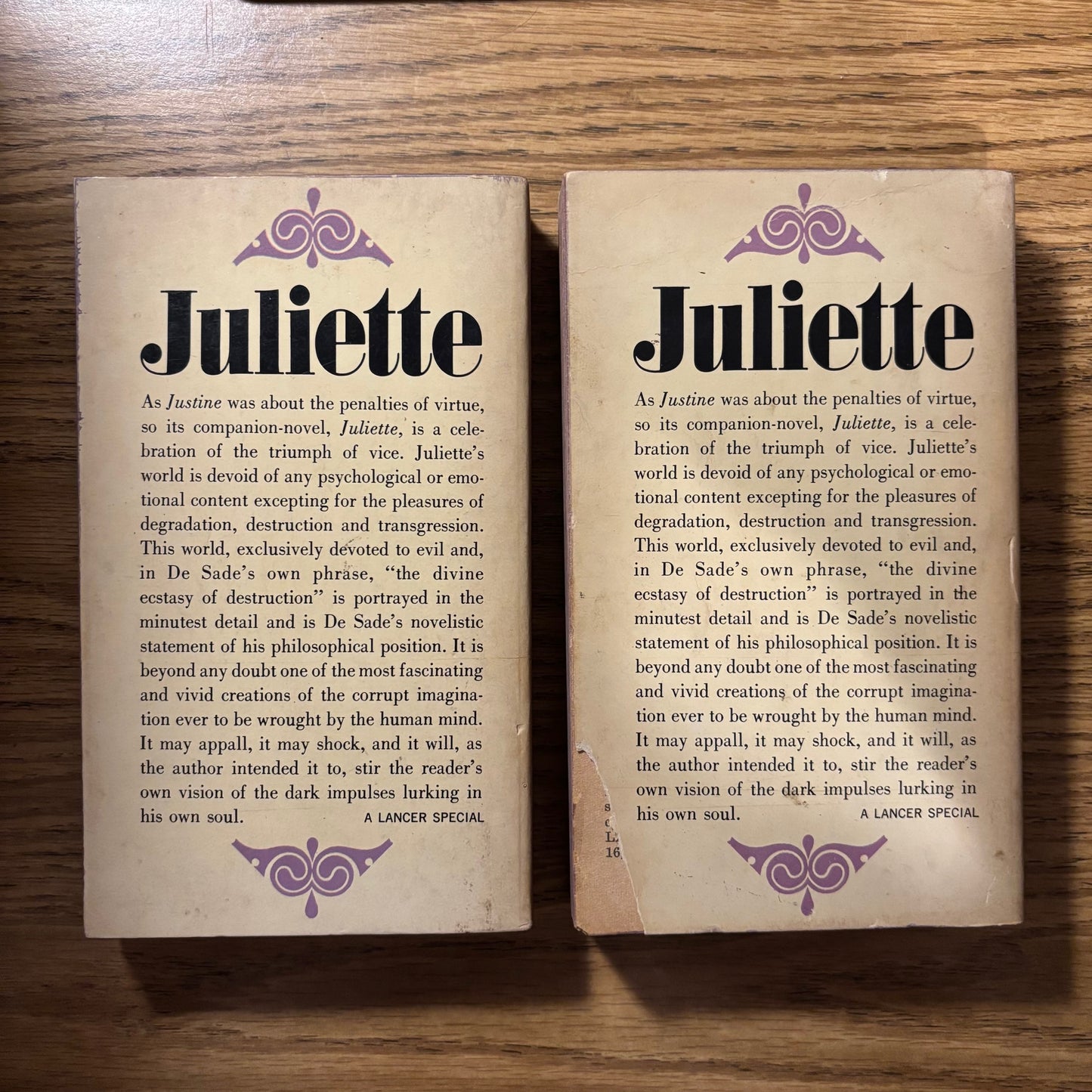 Marquis de Sade - Juliette - First Edition Paperbacks