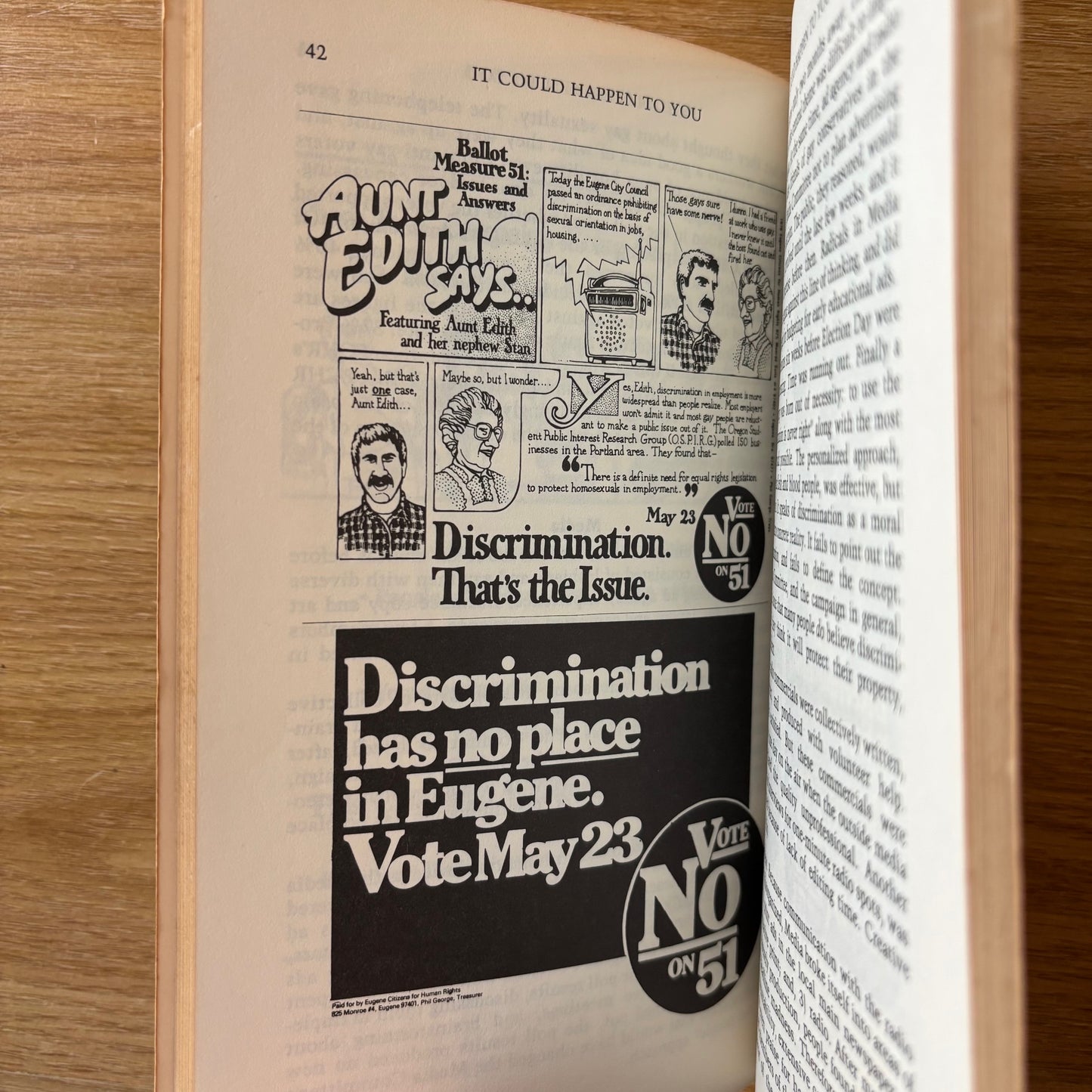 The Gay Rights' Writers Group - It Could Happen to You...: An Account of the Gay Civil Rights Campaign in Eugene, Oregon - First Edition