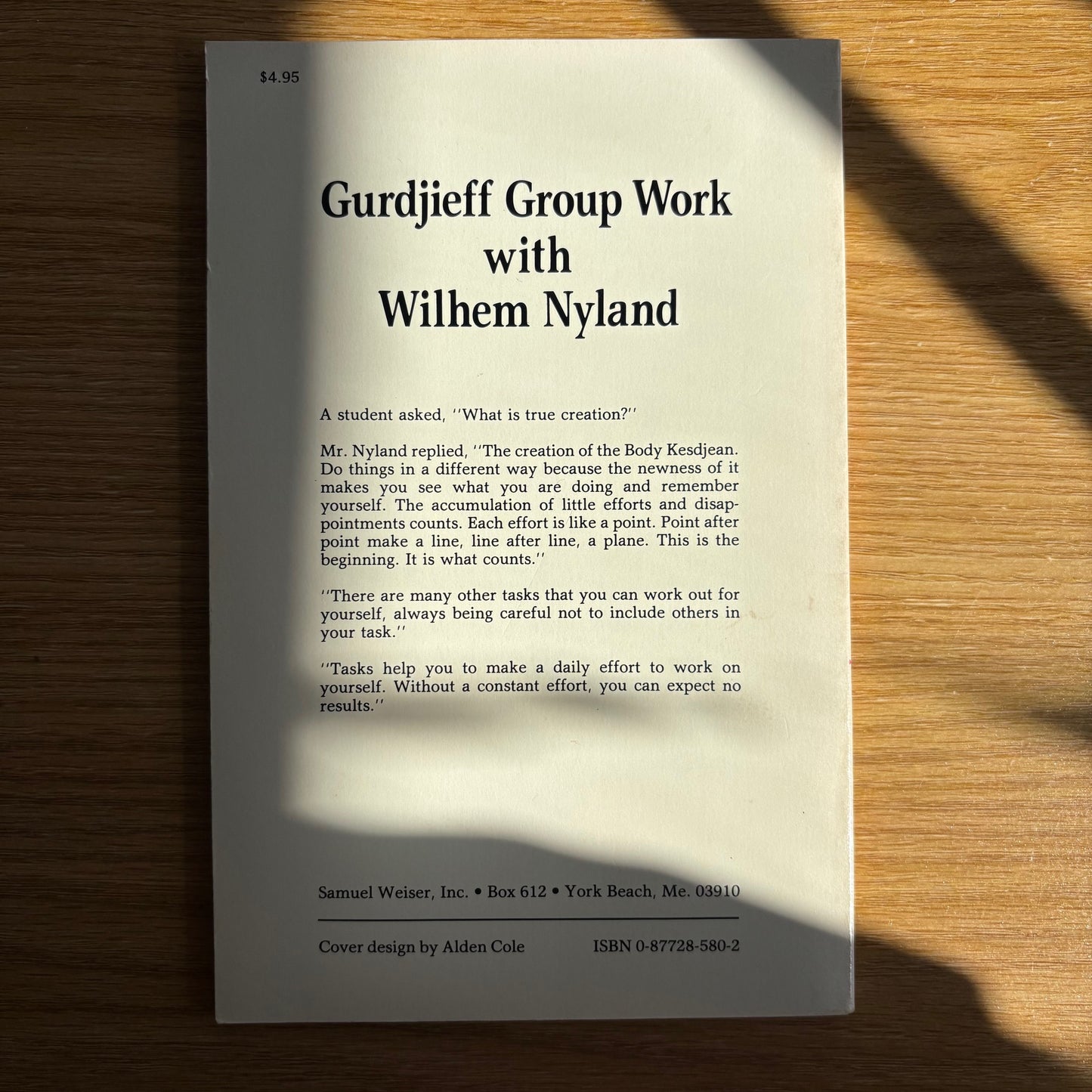 Irmis B. Popoff - Gurdjieff Group Work with Wilhelm Nyland