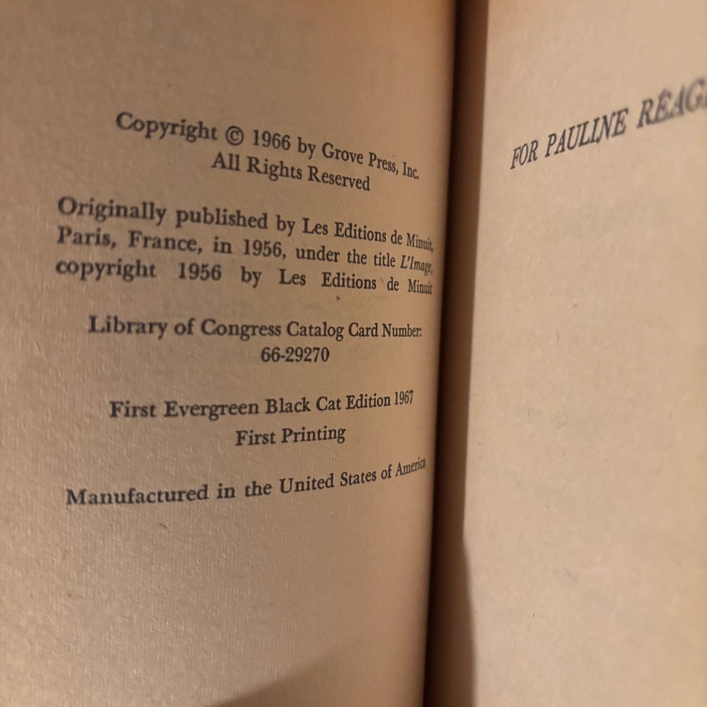 Jean de Berg - The Image - First Edition Paperbacks