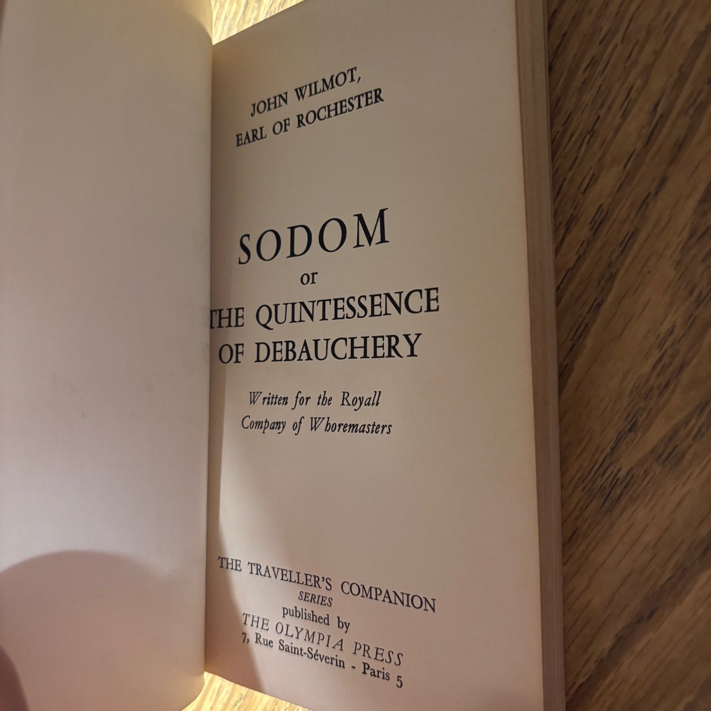 John Wilmot, Earl of Rochester - Sodom, or the Quintessence of Debauchery