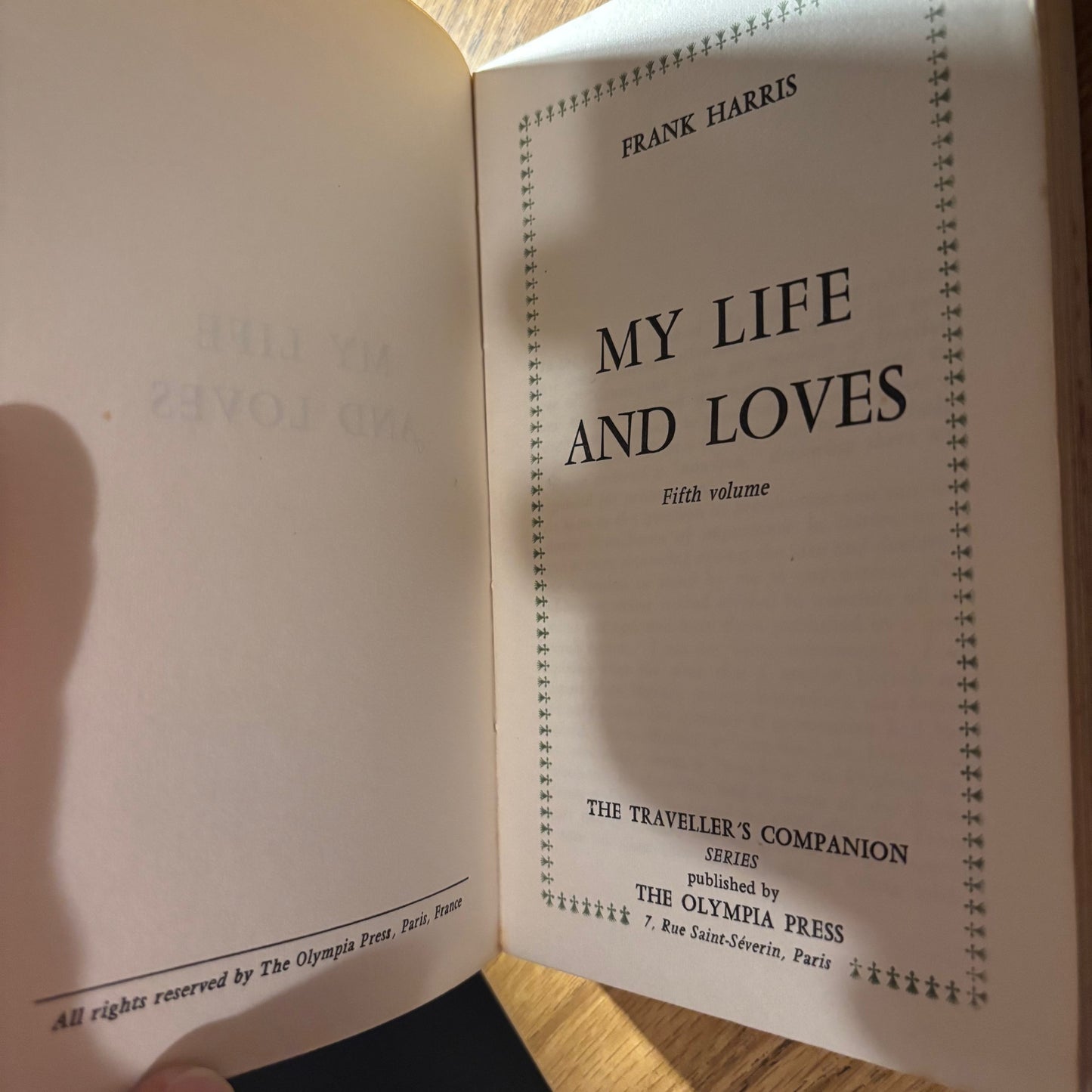 Frank Harris - My Life and Loves, Fifth Volume