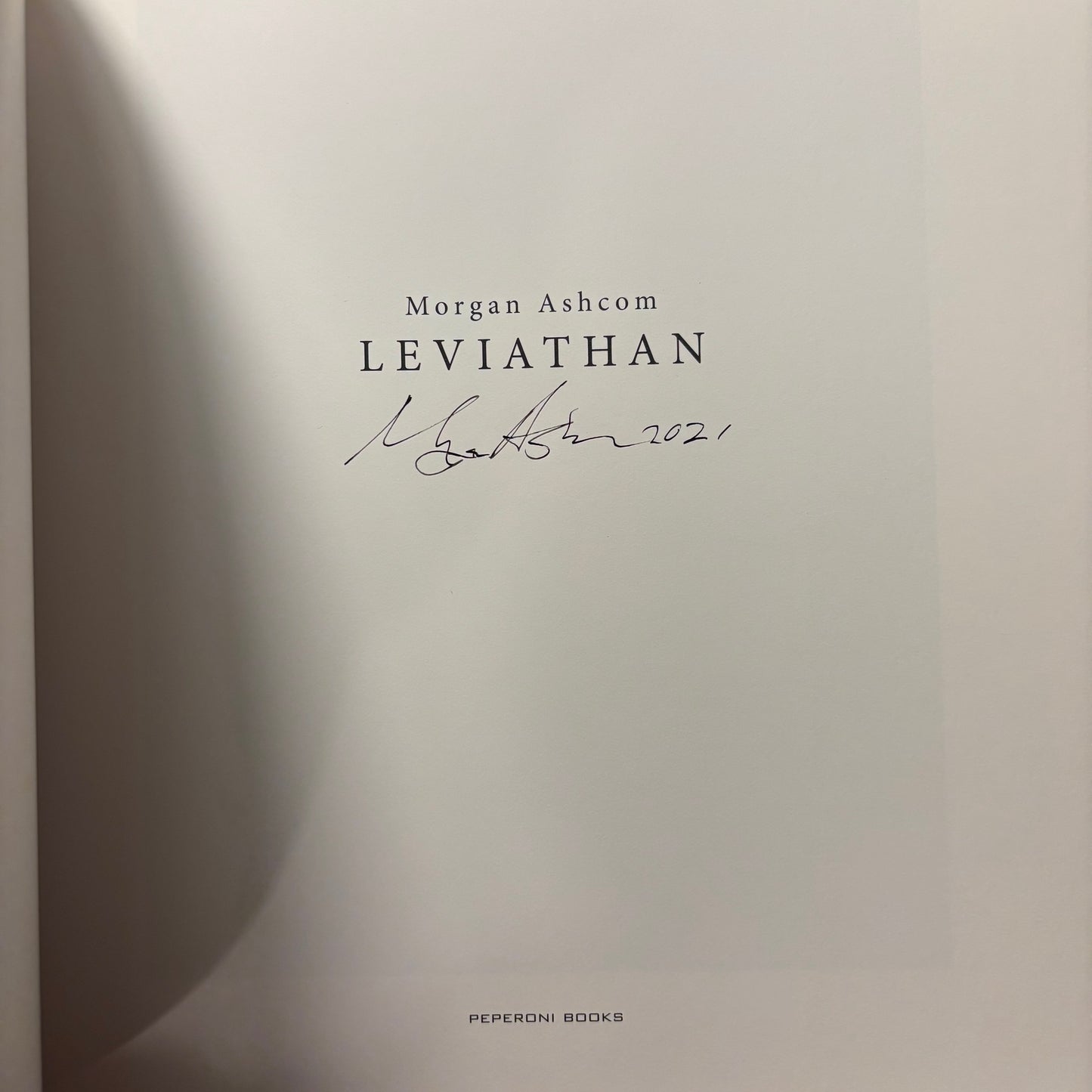 Morgan Ashcom - Leviathan - Signed First Edition