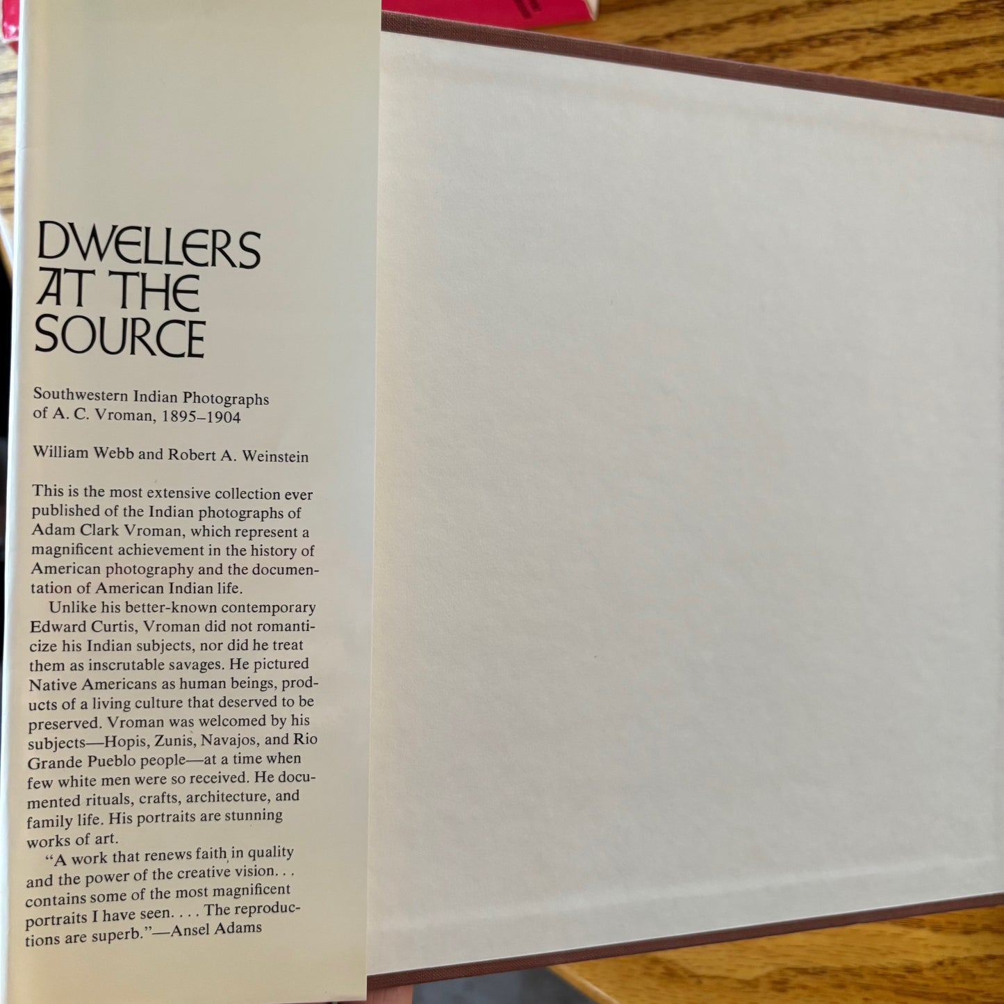 Dwellers at the Source: Southwestern Indian Photographs of A.C. Vroman 1895-1904