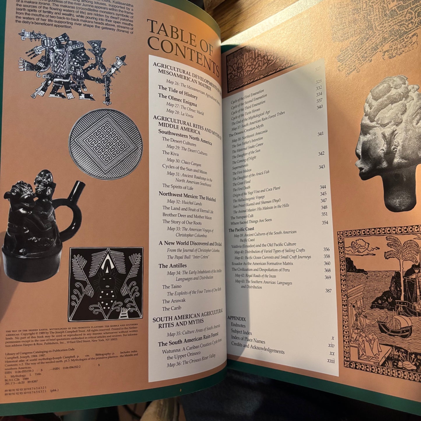 Joseph Campbell - Historical Atlas of World Mythology, Vol. II: The Way of the Seeded Earth, Part 3: Mythologies of the Primitive Planters: The Middle and Southern Americas - First Edition Paperback