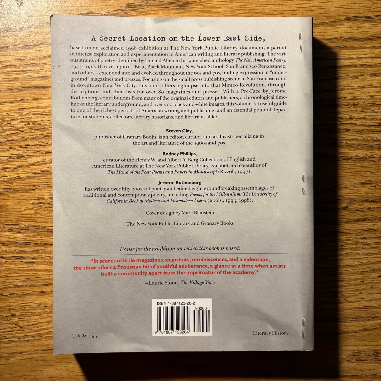 Steven Clay & Rodney Phillips - A Secret Location on the Lower East Side - First Edition