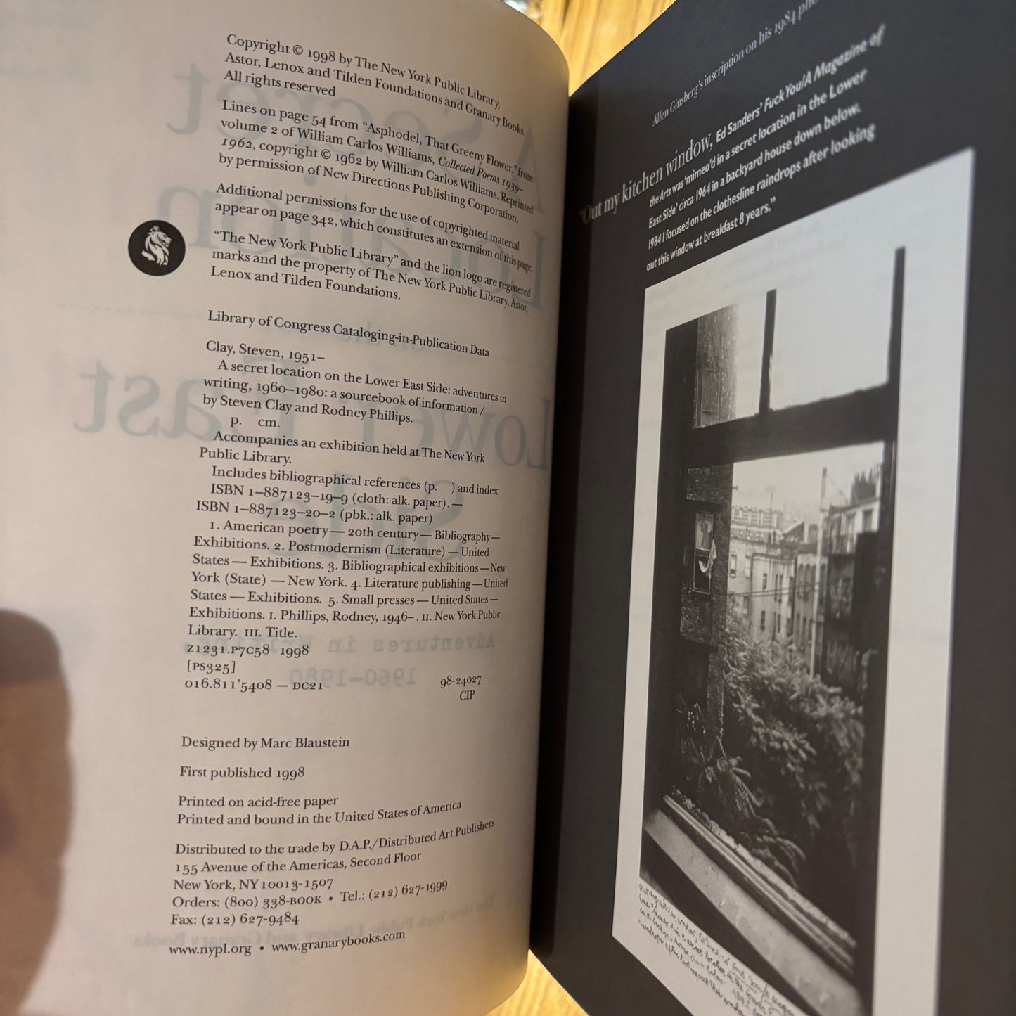 Steven Clay & Rodney Phillips - A Secret Location on the Lower East Side - First Edition