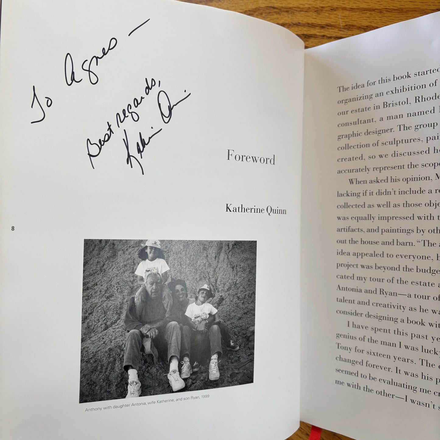 Anthony Quinn's Eye - Signed by Katherine Quinn