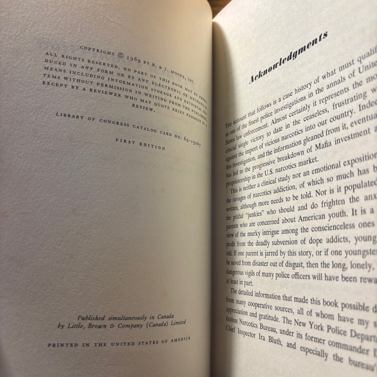 Robin Moore - The French Connection - Signed Association Copy