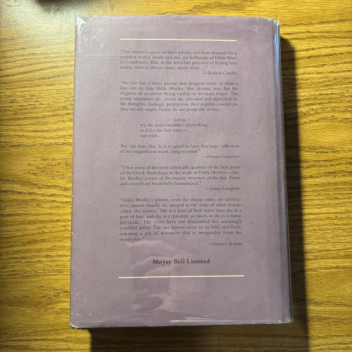 Hilda Morley - Cloudless at First - Signed to Hilton Als