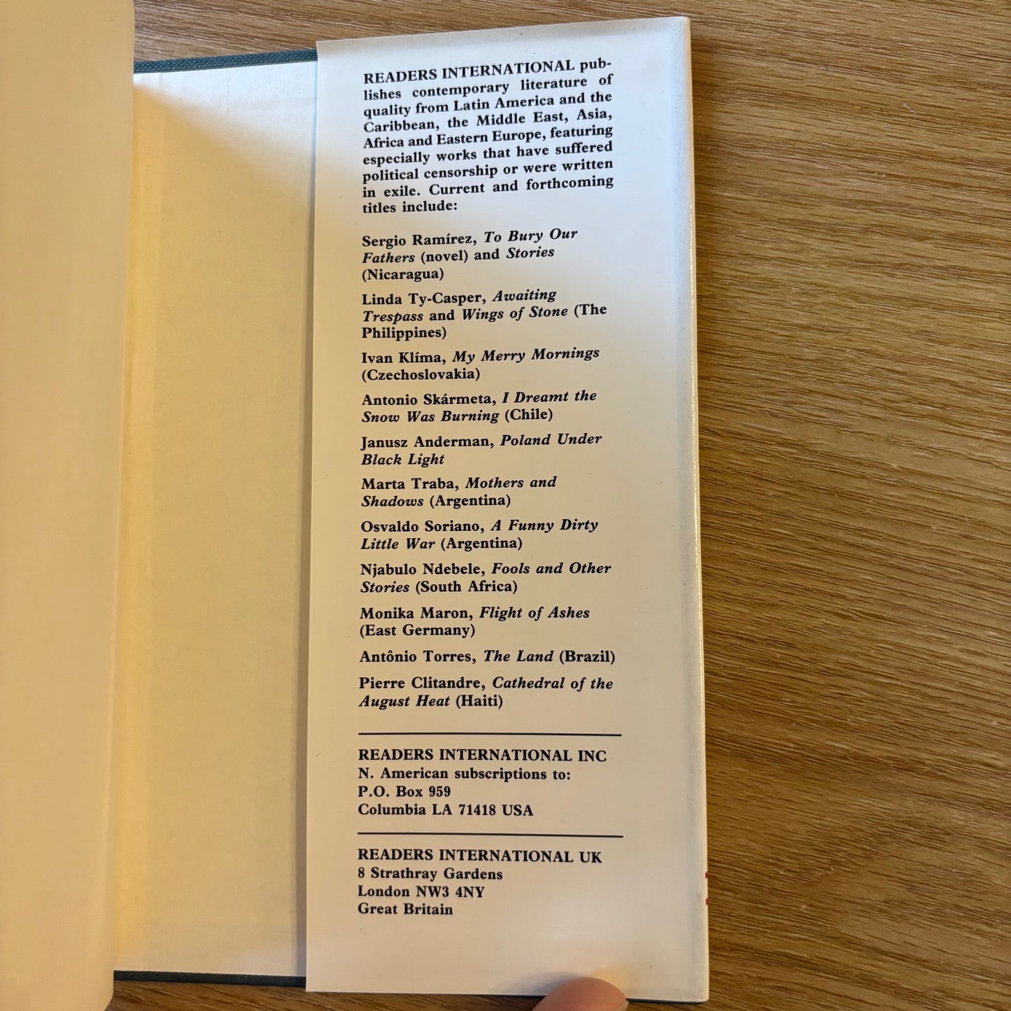 Henri Lopes - The Laughing Cry - First Edition