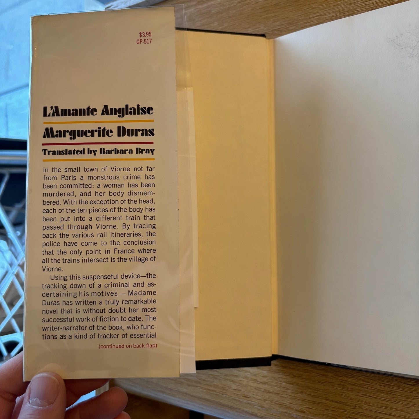 Marguerite Duras - L'Amante Anglaise - First Edition