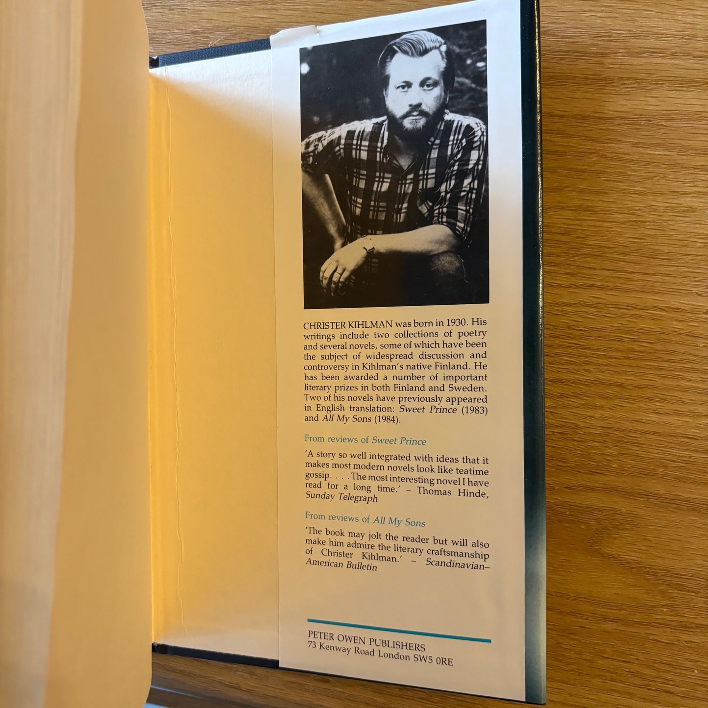 Christer Kihlman - The Downfall of Gerdt Bladh - First Edition