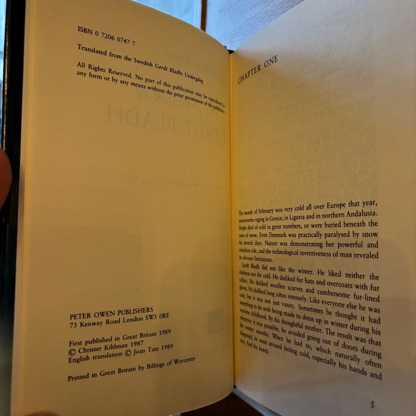 Christer Kihlman - The Downfall of Gerdt Bladh - First Edition
