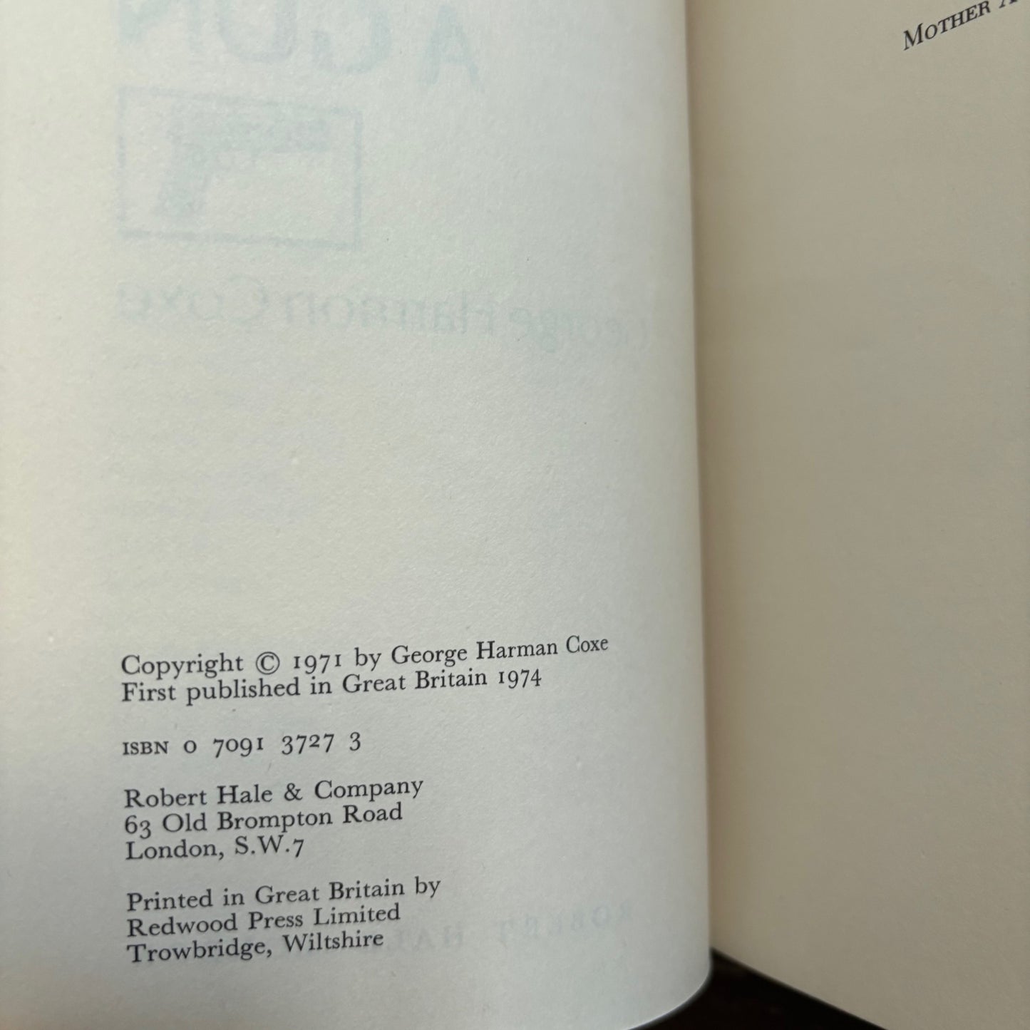 George Harmon Coxe - Woman With A Gun - Coxe's Personal Copy