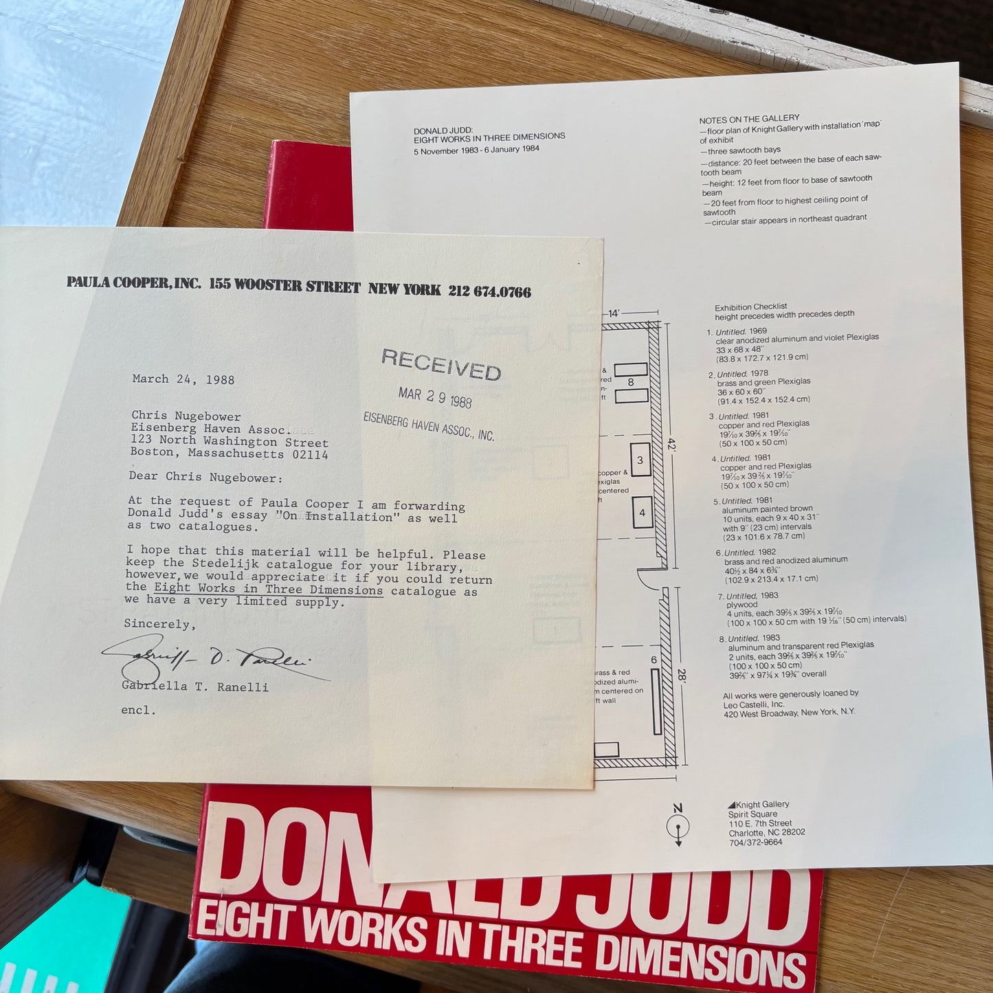Donald Judd - Eight Works in Three Dimensions