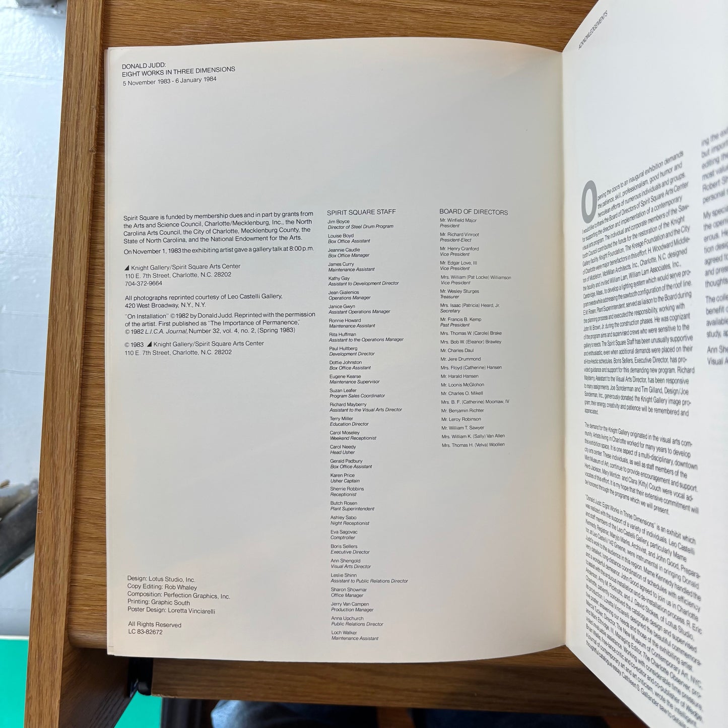 Donald Judd - Eight Works in Three Dimensions