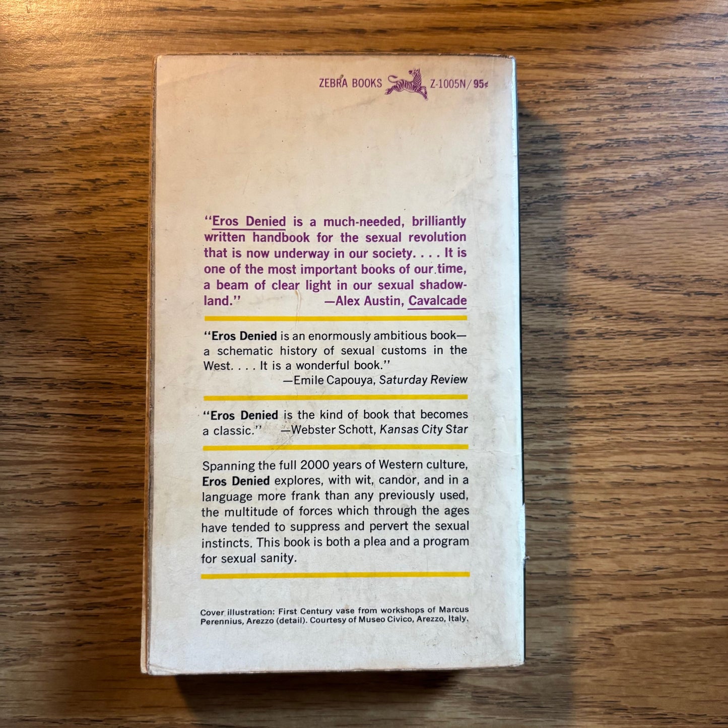 Wayland Young - Eros Denied: Sex in Western Society - First Edition Paperback