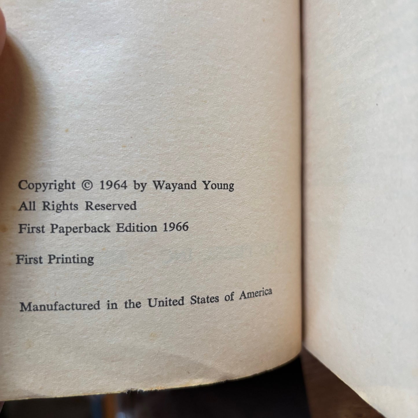 Wayland Young - Eros Denied: Sex in Western Society - First Edition Paperback