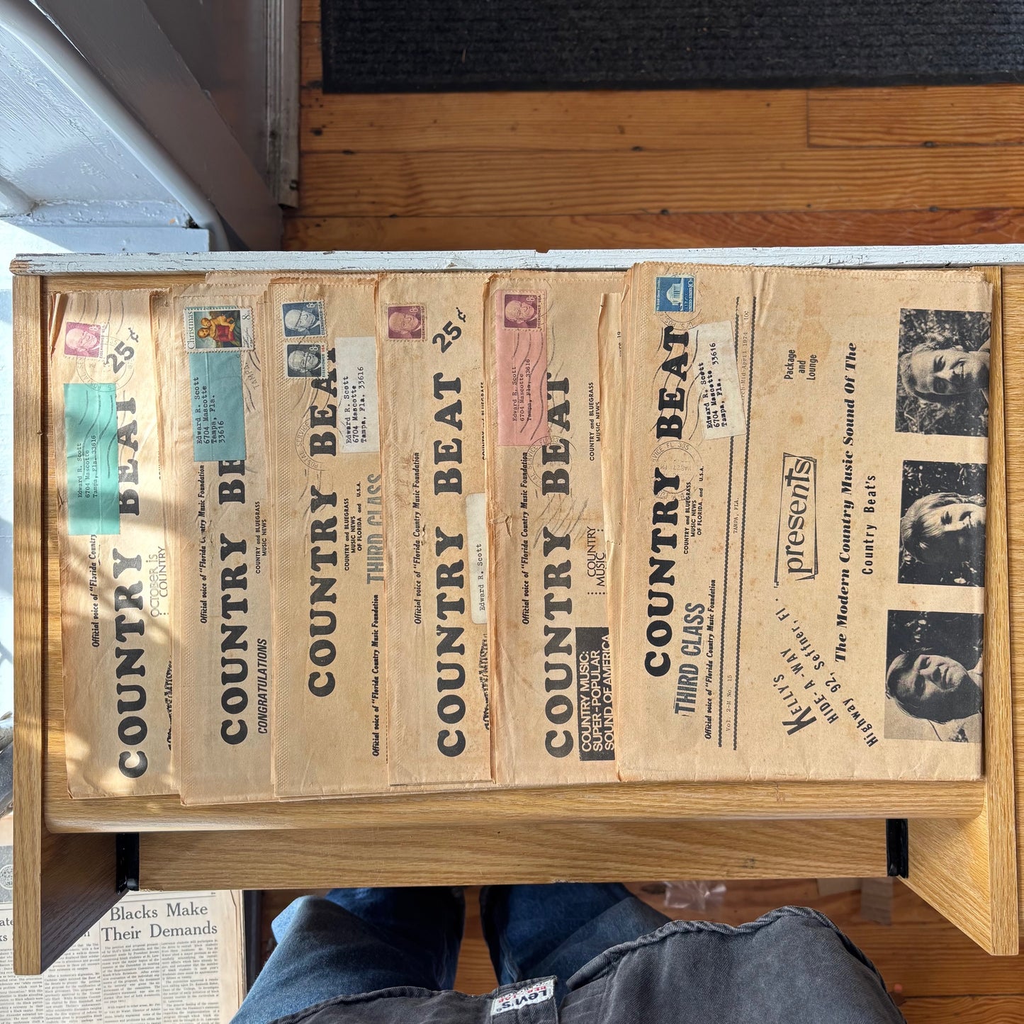 Country Beat - Country and Bluegrass Music News of Florida - 6 Issues, 1973-1974