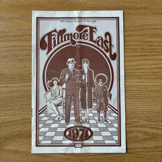 Fillmore East - June 1971 Concert Program