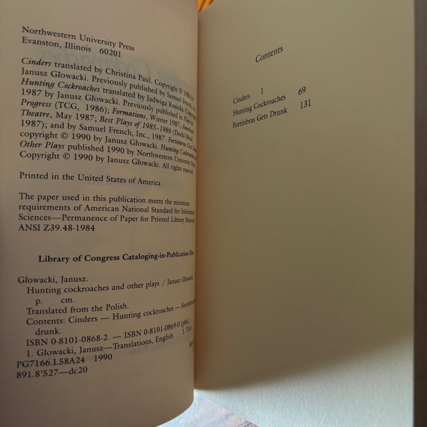 Janusz Glowacki - Hunting Cockroaches and Other Plays