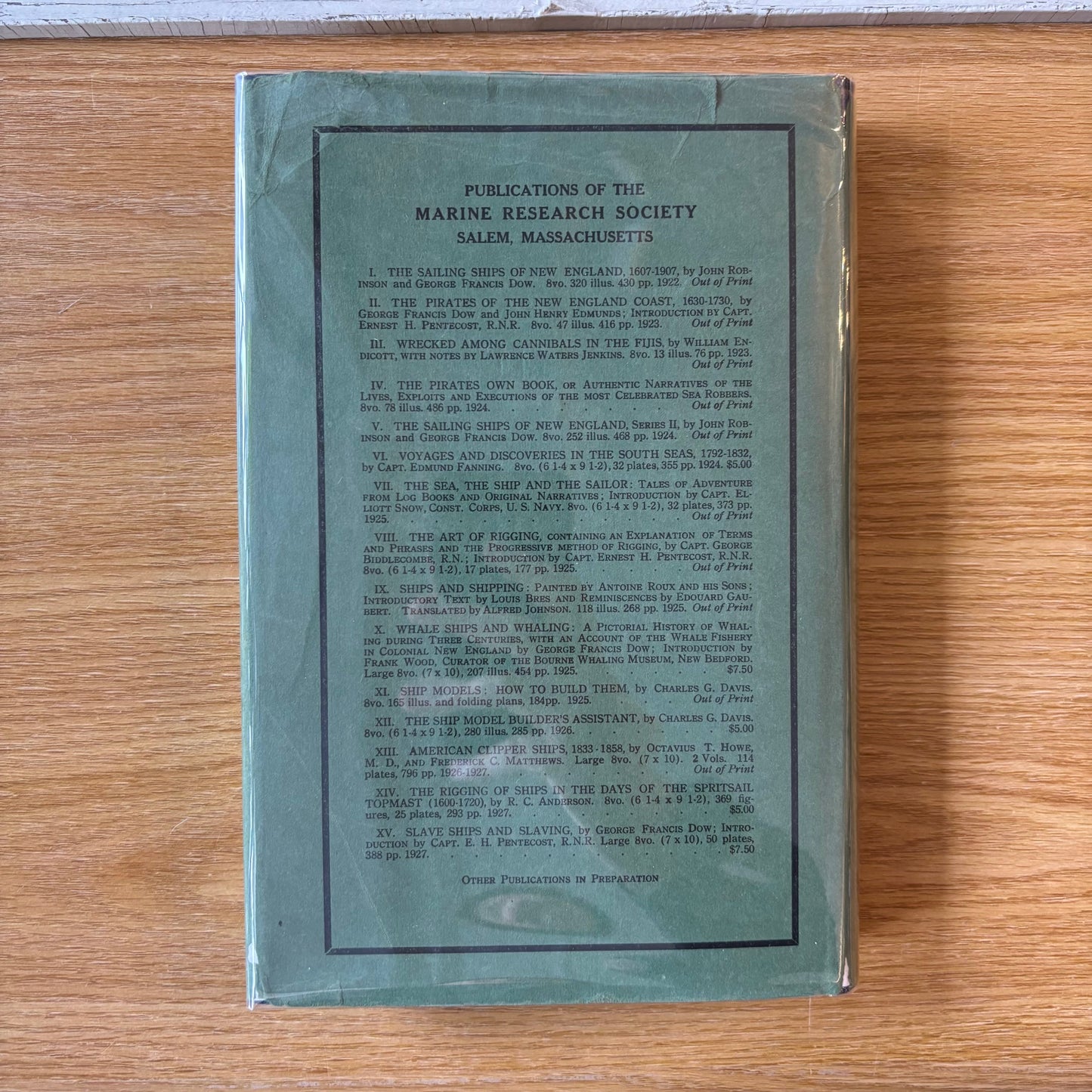 R.C. Anderson - The Rigging of Ships in the Days of the Spritsail Topmast, 1600-1720 - First Edition