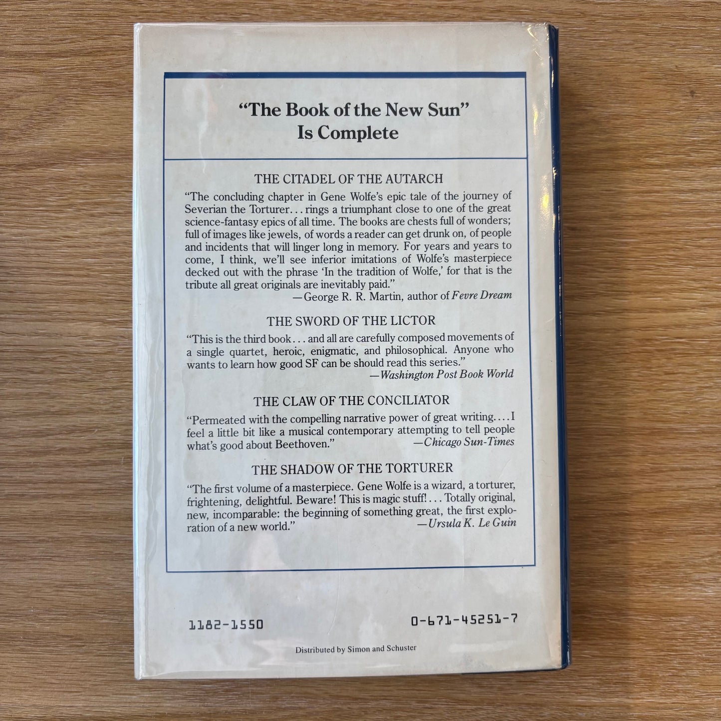 Gene Wolfe - The Citadel of the Autarch - First Edition