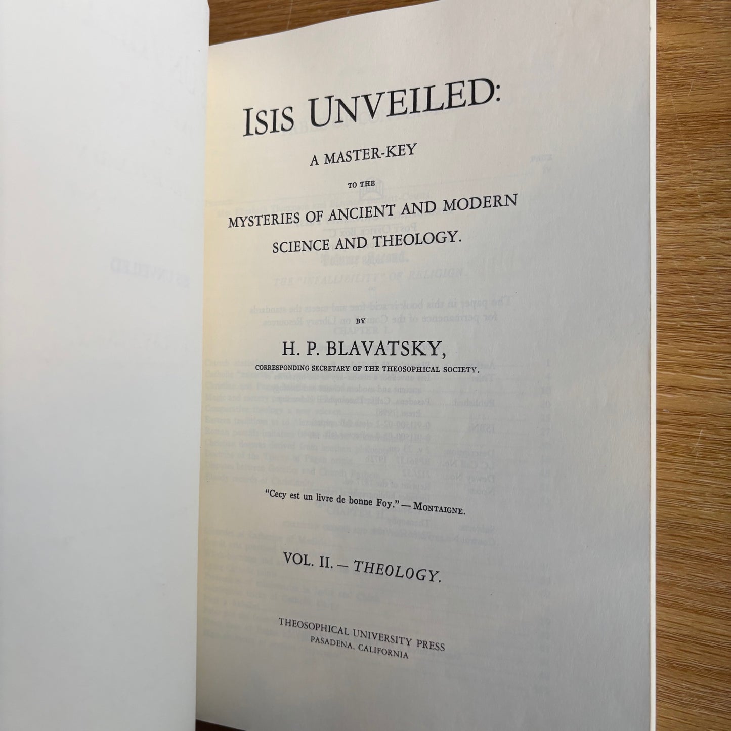 H.P. Blavatsky - Isis Unveiled - Volumes I & II