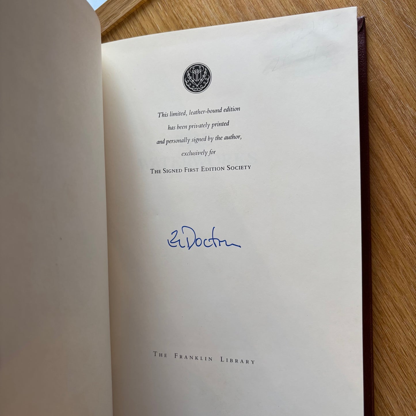 E.L. Doctorow - The Waterworks - Signed Limited Edition