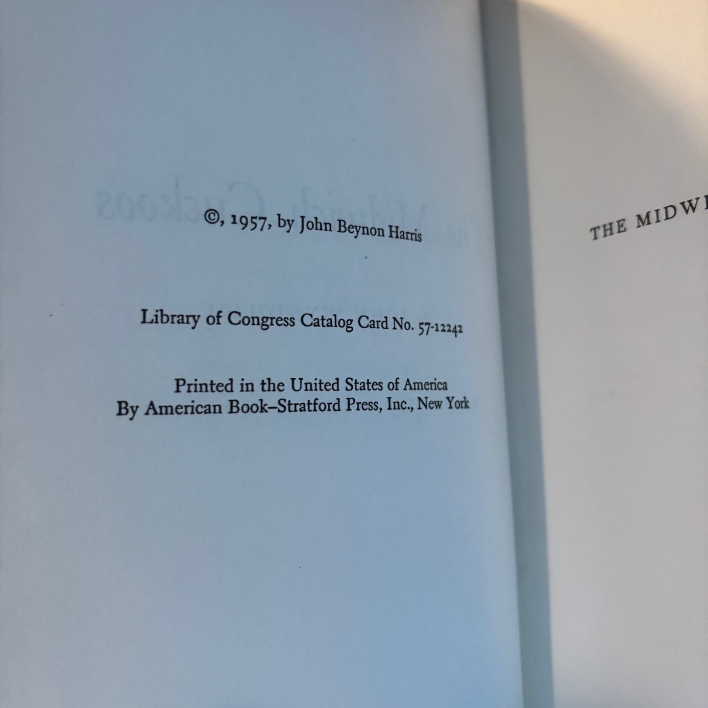 John Wyndham - The Midwich Cuckoos - First US Edition