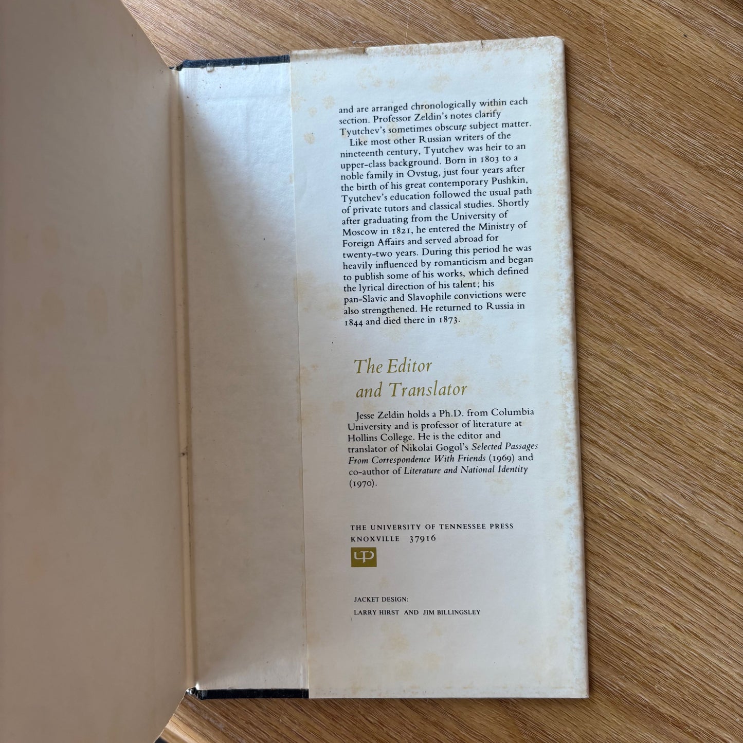 F.I. Tyutchev - Poems & Political Letters - First Edition