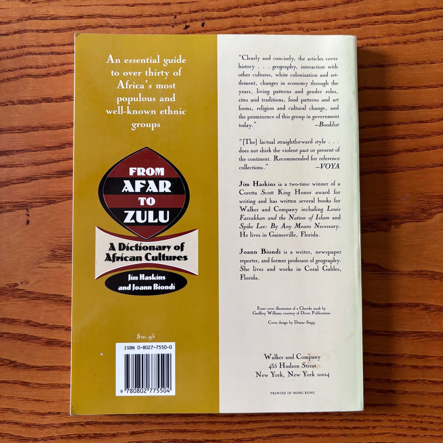 Jim Haskins & Joann Biondi - From Afar to Zulu: A Dictionary of African Cultures - First Edition Paperback