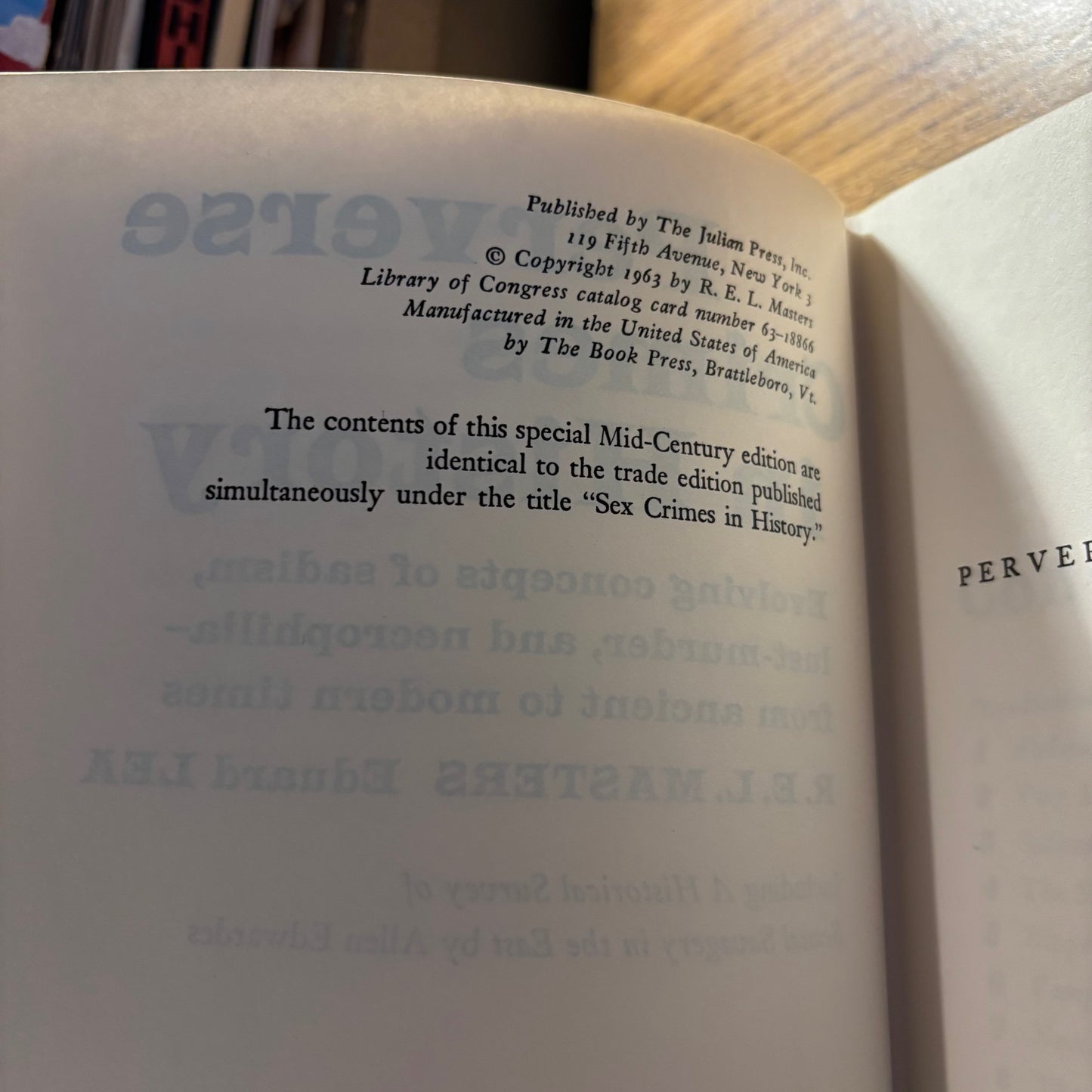 R.E.L. Masters & Eduard Lea - Perverse Crimes in History