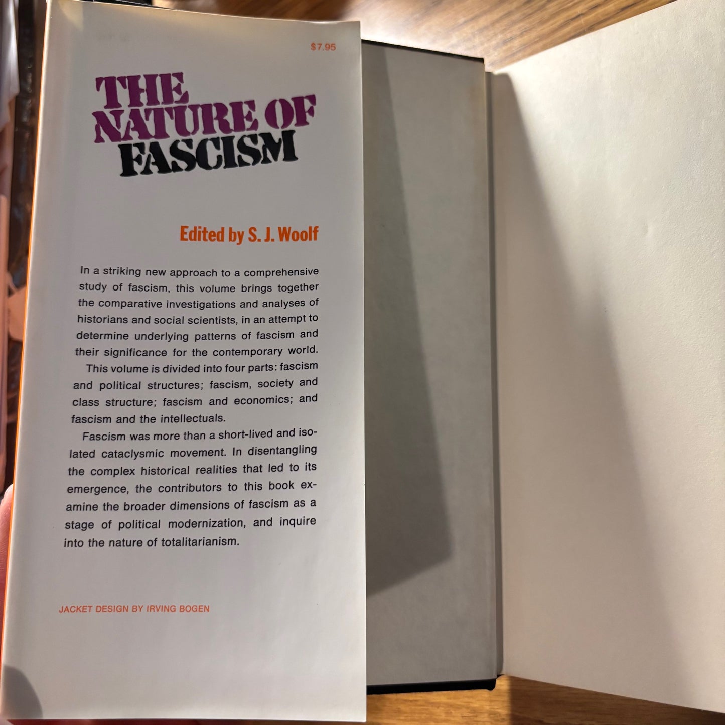 S.J. Woolf, ed. - The Nature of Fascism - First Edition