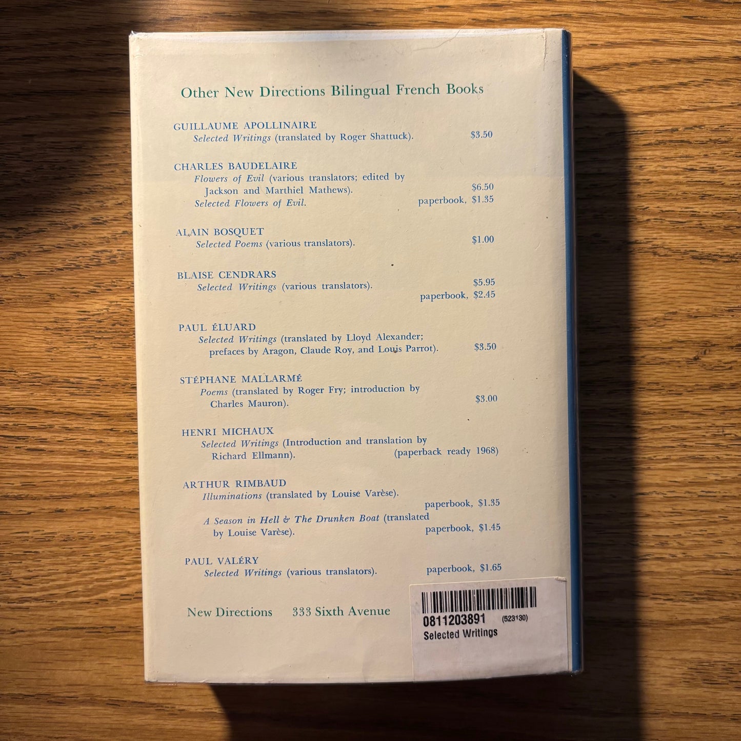 Jules Supervielle - Selected Writings - First Edition