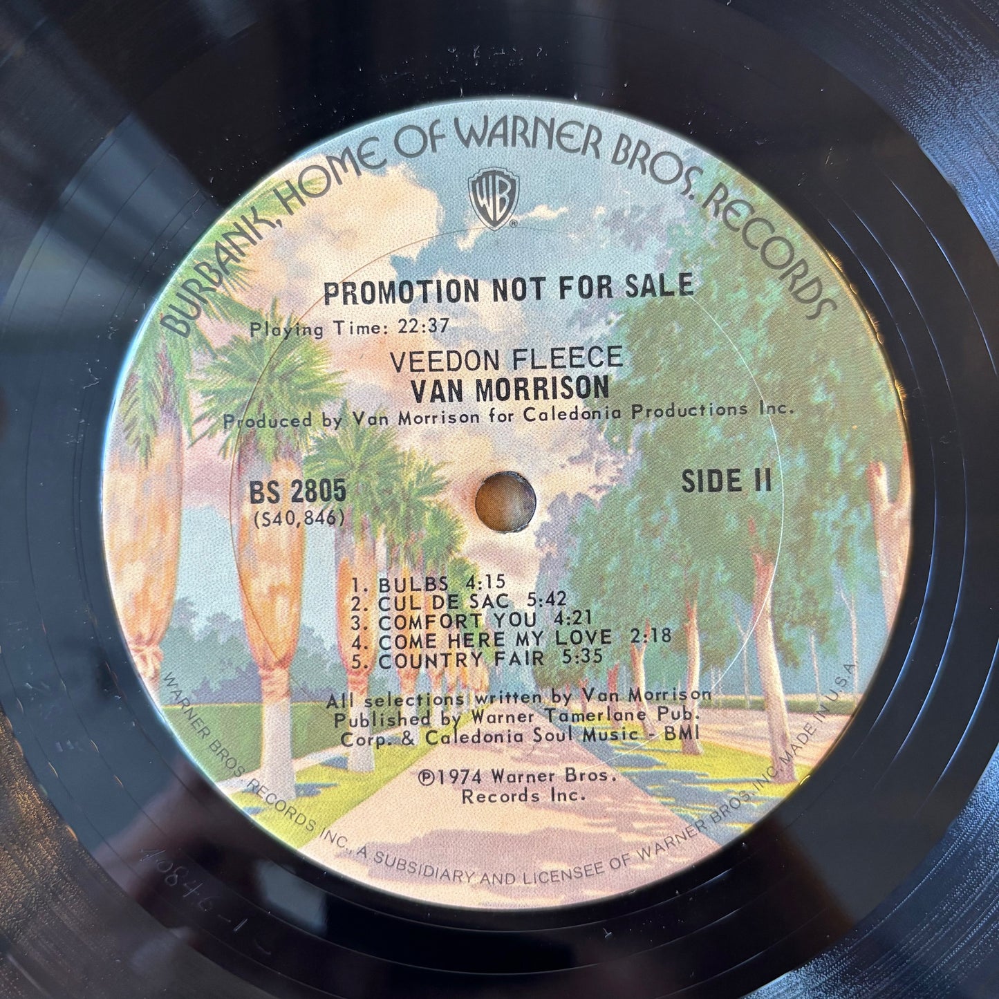 Van Morrison - Veedon Fleece - Promotional Pressing