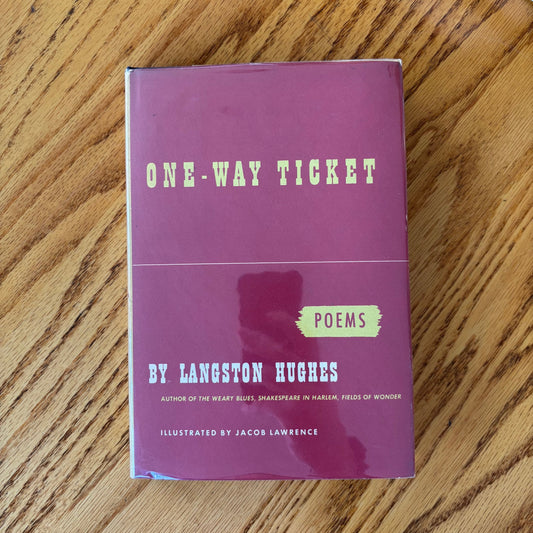 Langston Hughes - One-Way Ticket - First Edition