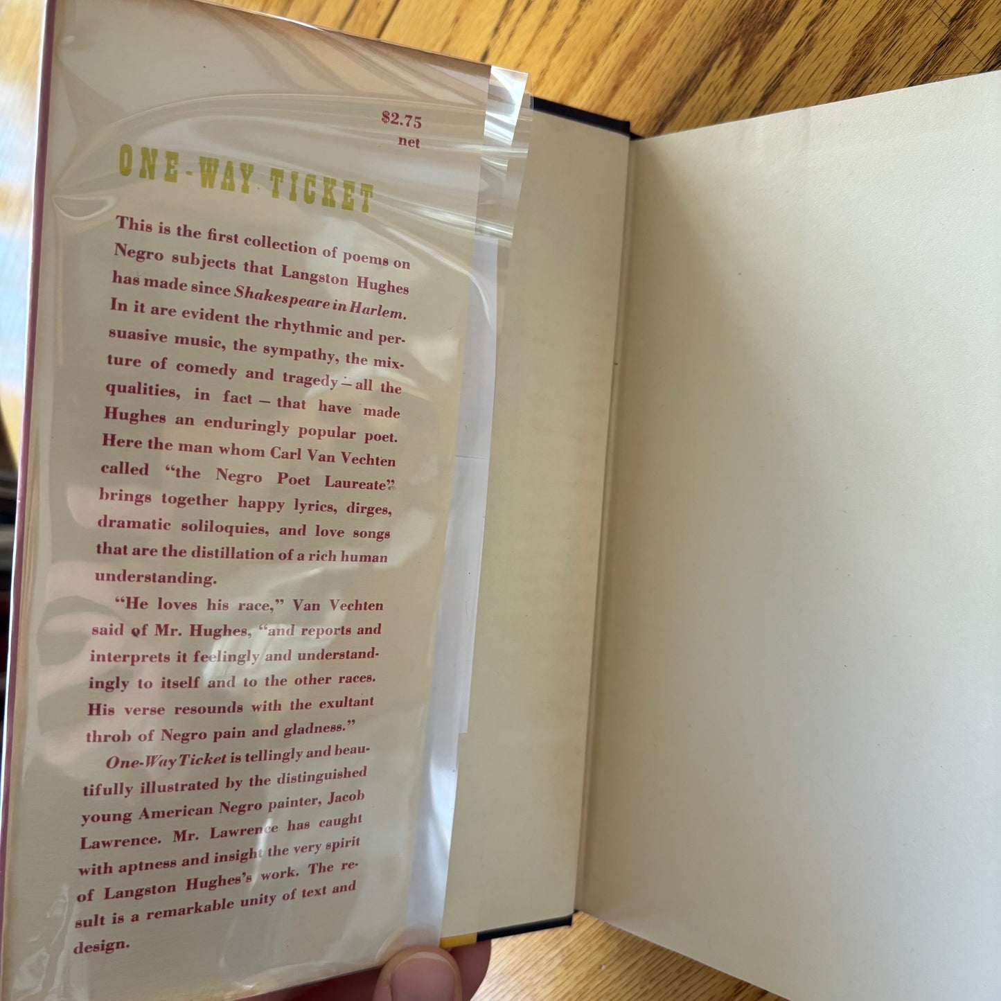 Langston Hughes - One-Way Ticket - First Edition
