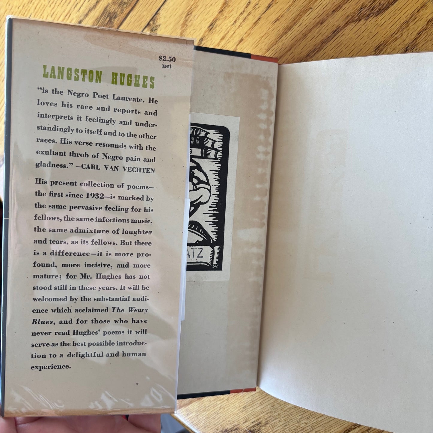 Langston Hughes - Shakespeare in Harlem - First Edition Second Printing