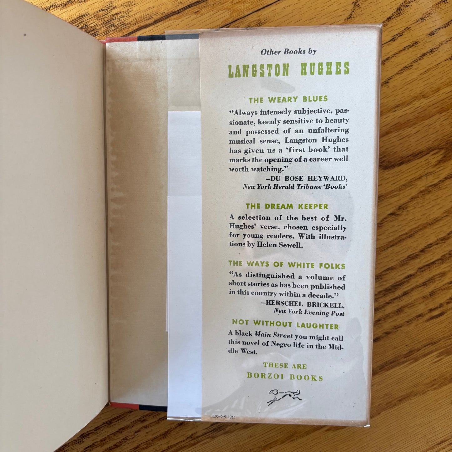 Langston Hughes - Shakespeare in Harlem - First Edition Second Printing