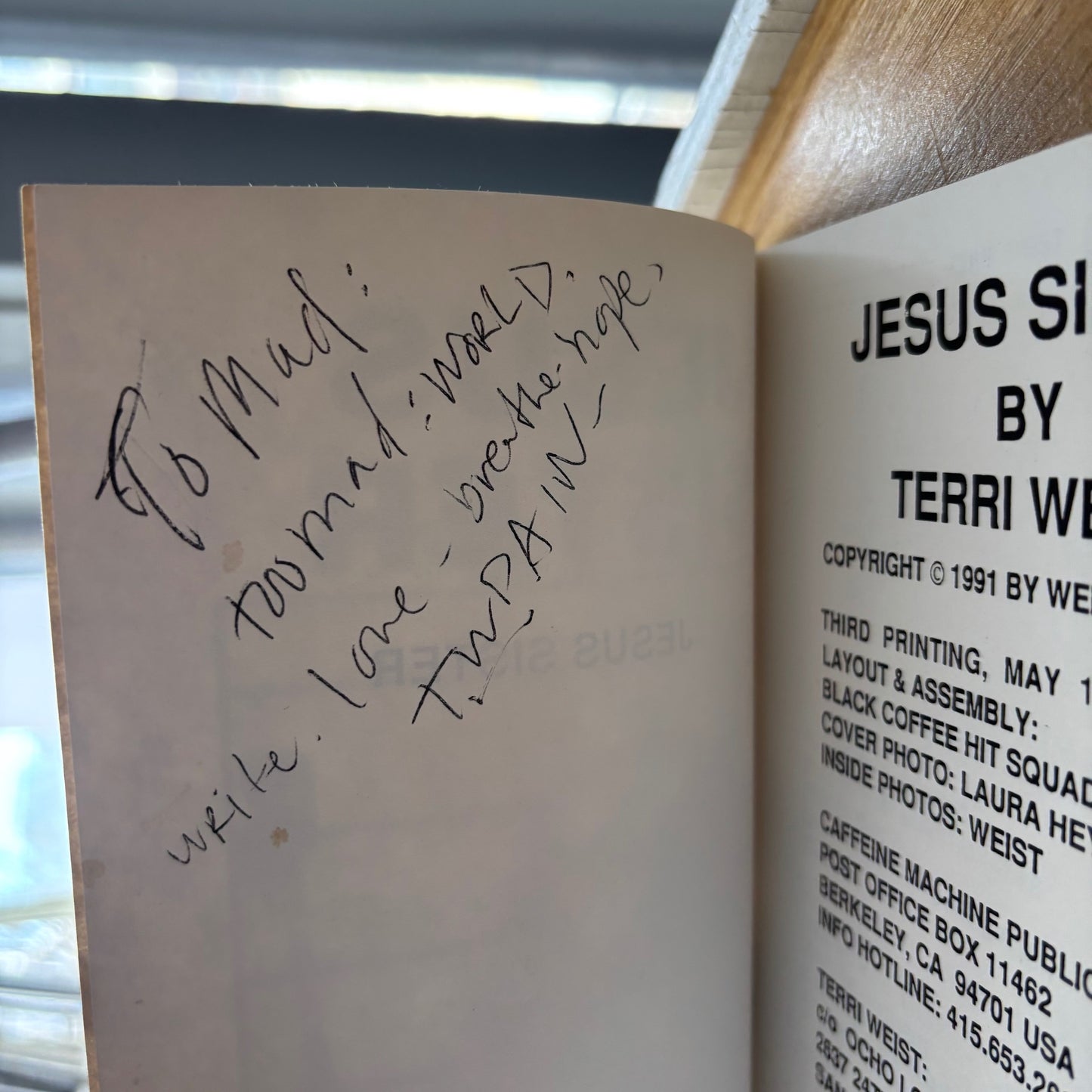 Terri Weist - Jesus Sister - Signed