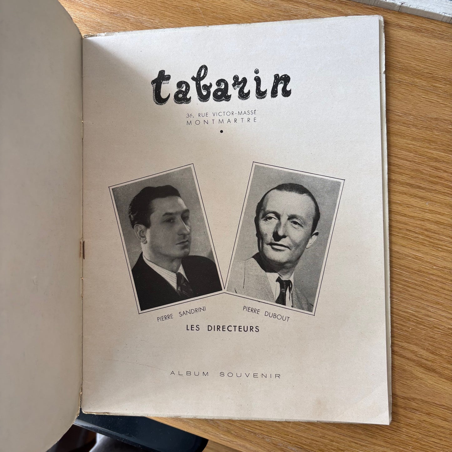 Pierre Sandrini, Pierre Dubout - Tabarin - 1947 Souvenir Album