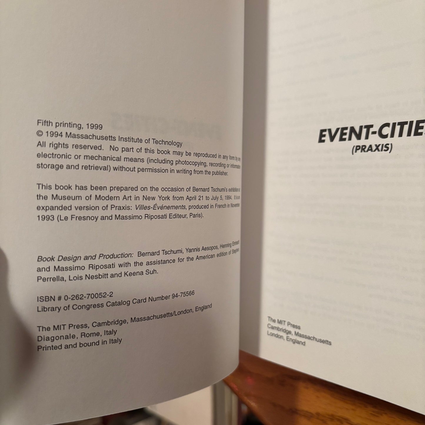Bernard Schumi - Event-Cities (Praxis)