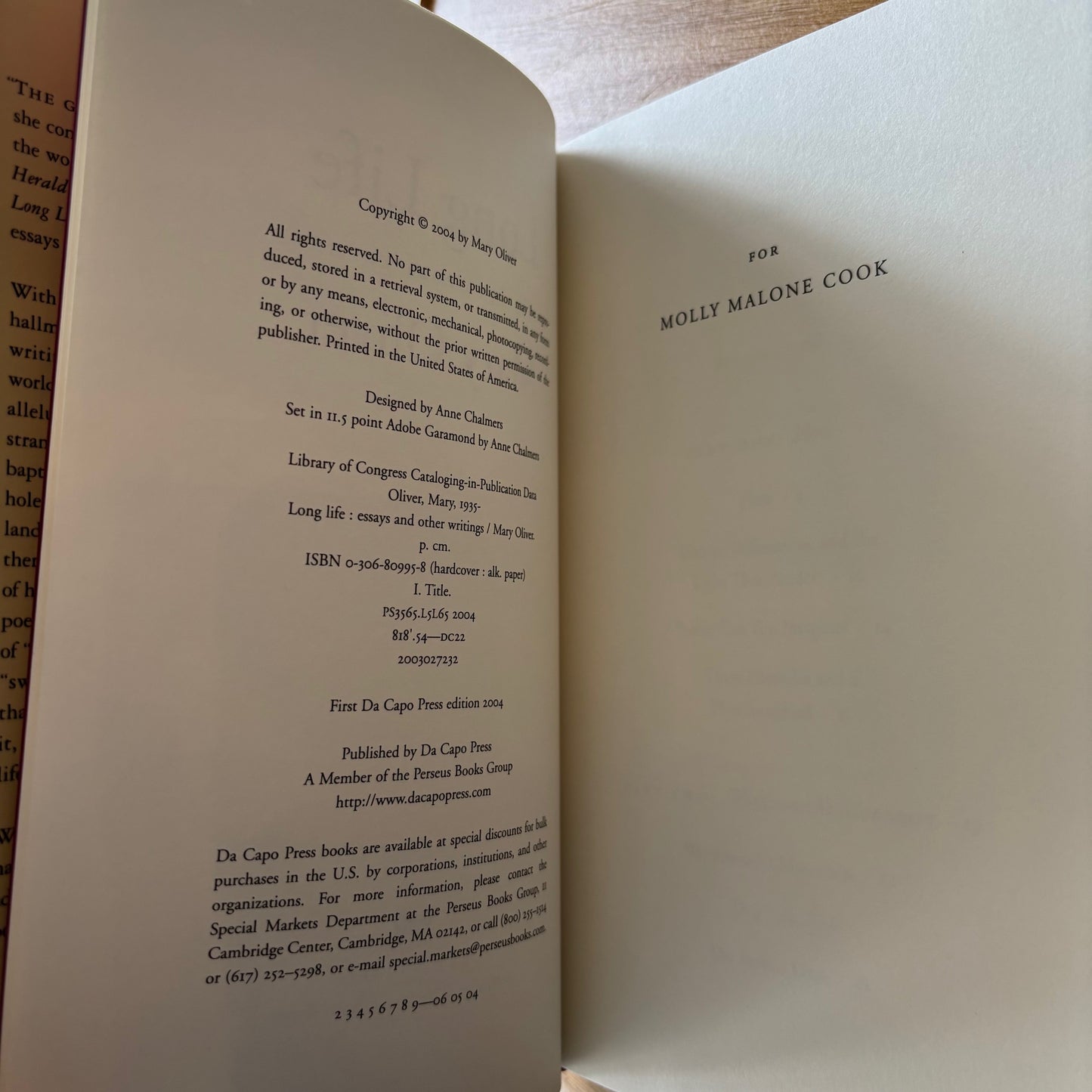 Mary Oliver - Long Life: Essays and Other Writings