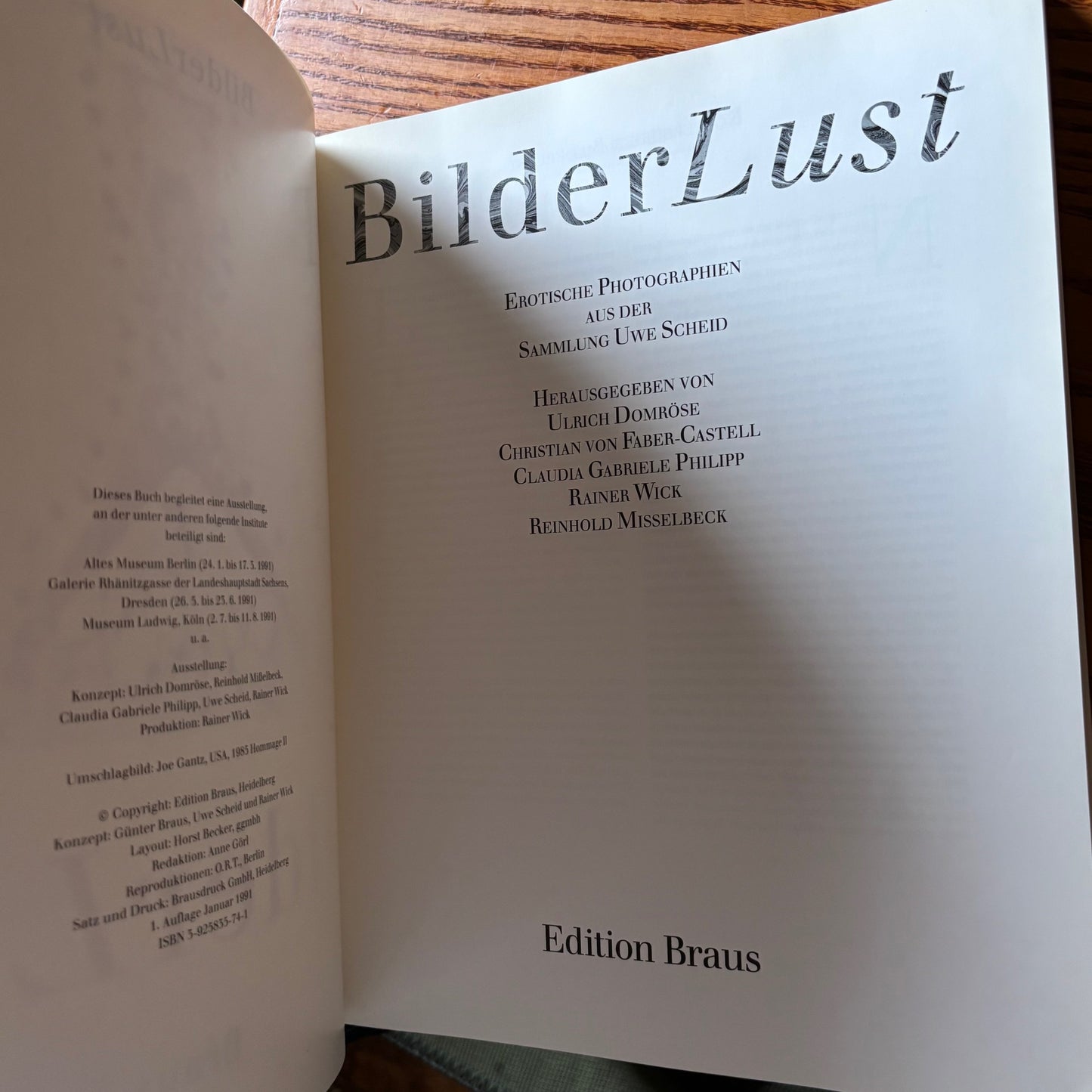 BilderLust: Erotische Photographien Aus Der Sammlung Uwe Scheid