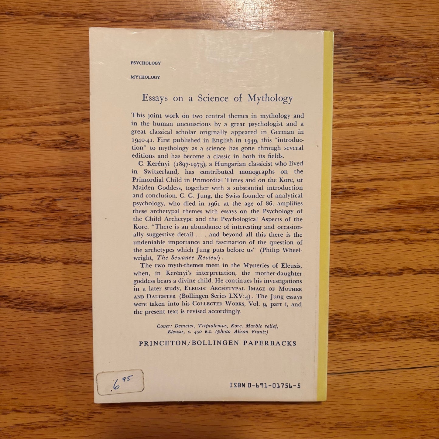 C.G. Jung and C. Kerenyi - Essays on a Science of Mythology