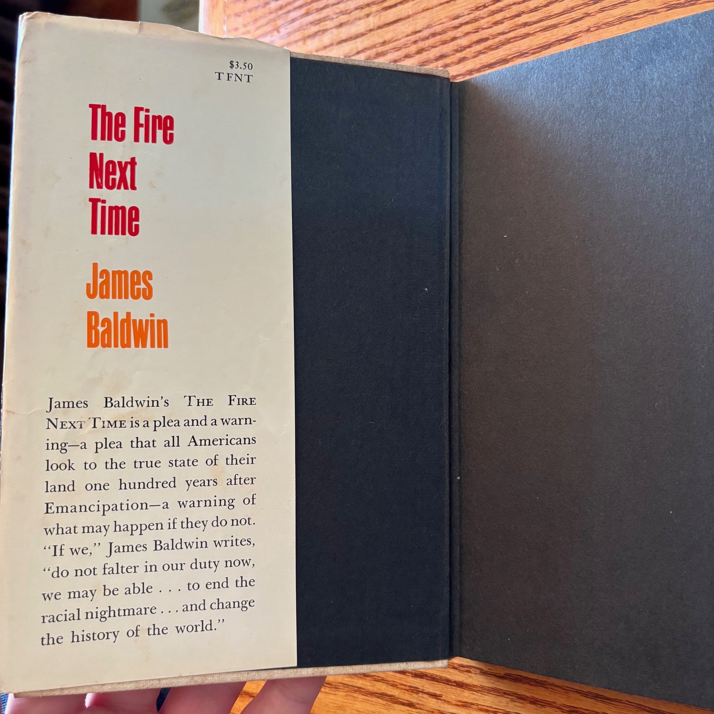 James Baldwin - The Fire Next Time - First Edition Later Printing