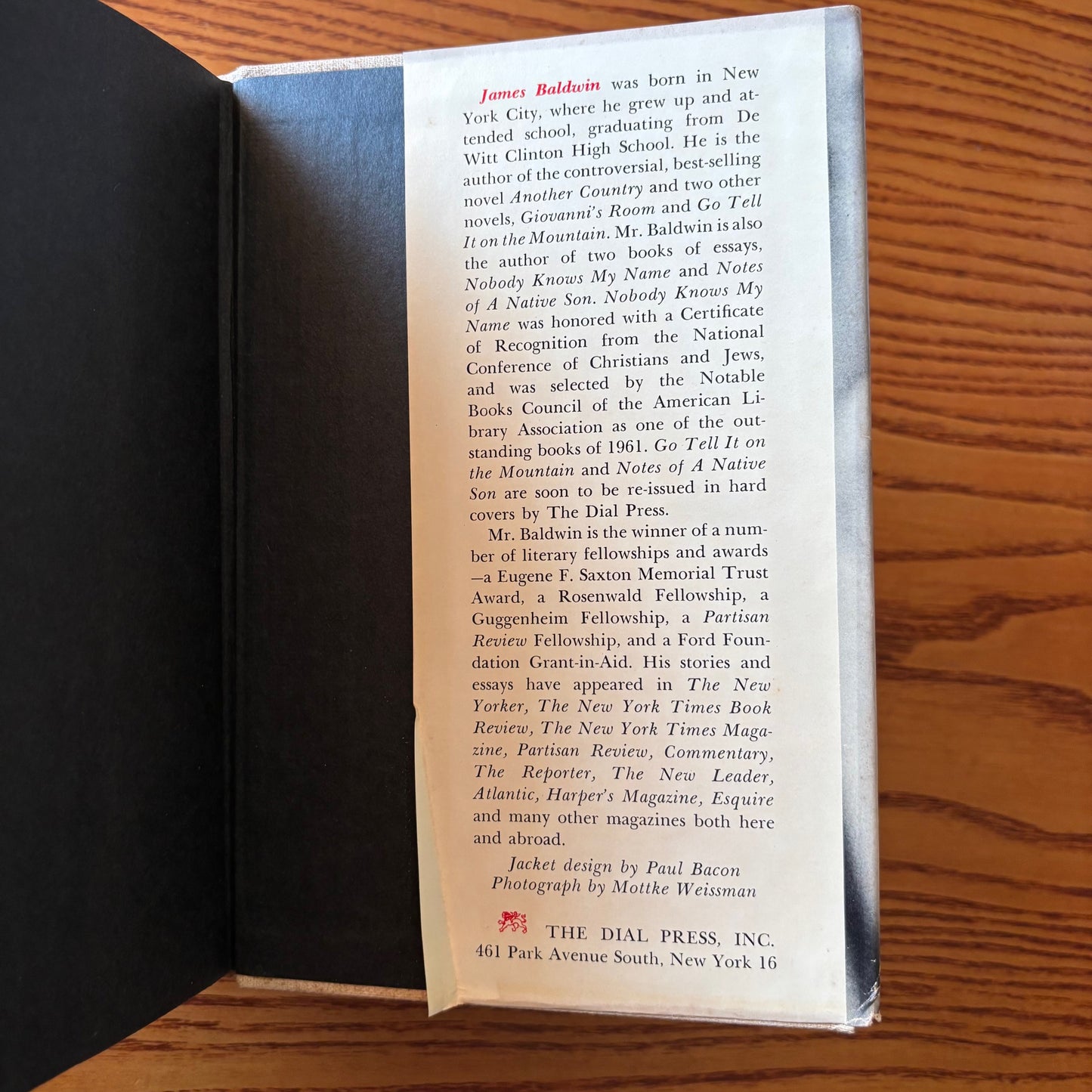 James Baldwin - The Fire Next Time - First Edition Later Printing